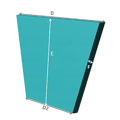 Trapezoid Back Measurements