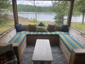 Brightly coloured custom outdoor replacement cushions